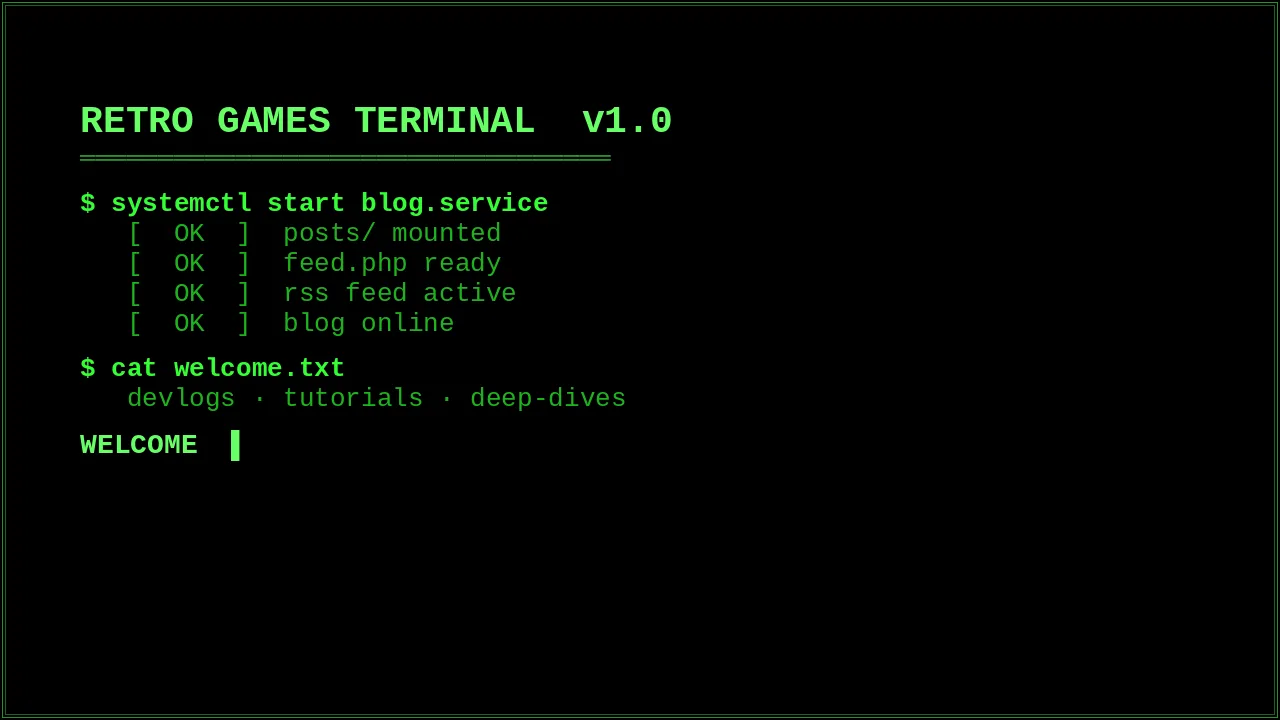 Hello, Retro Terminal